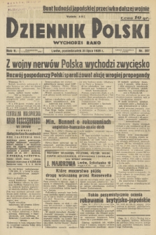 Dziennik Polski : wychodzi rano. R.5, 1939, nr 207