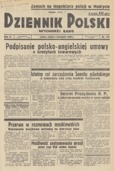 Dziennik Polski : wychodzi rano. R.5, 1939, nr 211