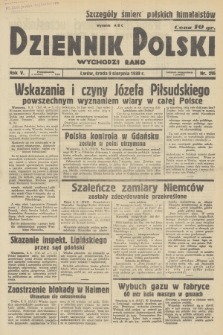 Dziennik Polski : wychodzi rano. R.5, 1939, nr 216