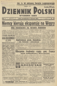 Dziennik Polski : wychodzi rano. R.5, 1939, nr 221