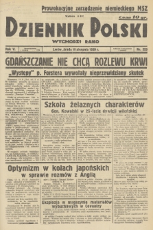Dziennik Polski : wychodzi rano. R.5, 1939, nr 223
