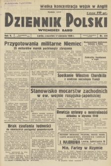 Dziennik Polski : wychodzi rano. R.5, 1939, nr 224