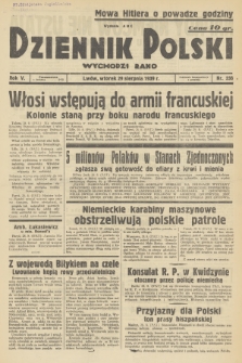 Dziennik Polski : wychodzi rano. R.5, 1939, nr 236
