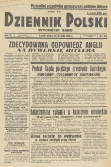 Dziennik Polski : wychodzi rano. R.5, 1939, nr 237