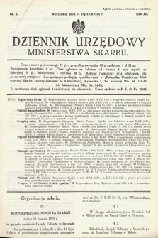 Dziennik Urzędowy Ministerstwa Skarbu. 1930, nr 3