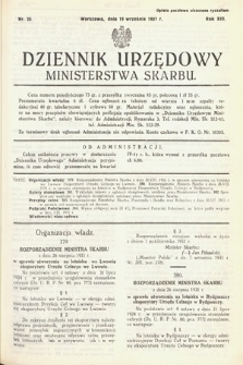 Dziennik Urzędowy Ministerstwa Skarbu. 1931, nr 26