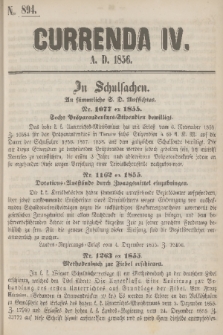 Currenda. 1856, kurenda 4