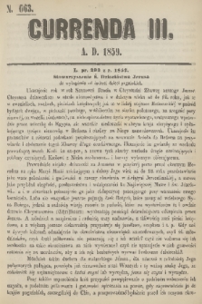 Currenda. 1859, kurenda 3