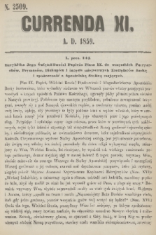 Currenda. 1859, kurenda 11