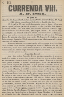 Currenda. 1861, kurenda 8