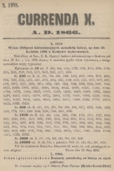 Currenda. 1866, kurenda 10
