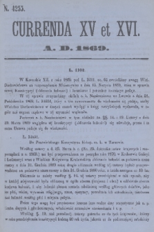 Currenda. 1869, kurenda 15, 16