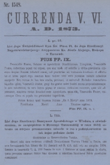 Currenda. 1873, kurenda 5, 6