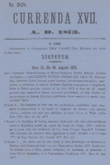 Currenda. 1873, kurenda 17