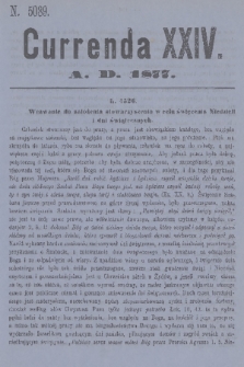 Currenda. 1877, kurenda 24