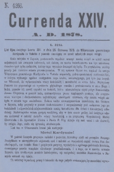 Currenda. 1878, kurenda 24