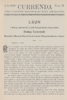 Currenda : pismo urzędowe tarnowskiej kurji diecezjalnej. 1926, kurenda 2