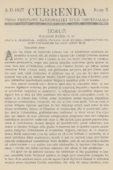 Currenda : pismo urzędowe tarnowskiej kurji diecezjalnej. 1927, kurenda 10