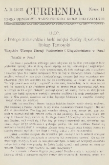 Currenda : pismo urzędowe tarnowskiej kurji diecezjalnej. 1932, kurenda 2