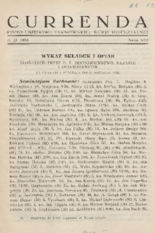 Currenda : pismo urzędowe tarnowskiej kurji diecezjalnej. 1935, kurenda 13