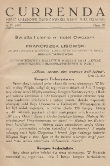 Currenda : pismo urzędowe tarnowskiej kurji diecezjalnej. 1937, kurenda 3