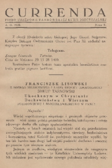Currenda : pismo urzędowe tarnowskiej kurji diecezjalnej. 1938, kurenda 10