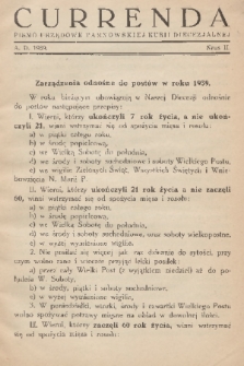 Currenda : pismo urzędowe tarnowskiej kurji diecezjalnej. 1939, kurenda 2