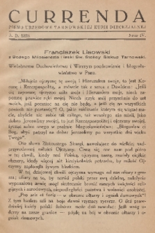Currenda : pismo urzędowe tarnowskiej kurji diecezjalnej. 1939, kurenda 4