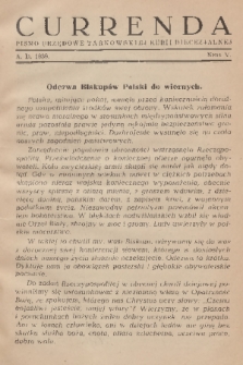 Currenda : pismo urzędowe tarnowskiej kurji diecezjalnej. 1939, kurenda 5