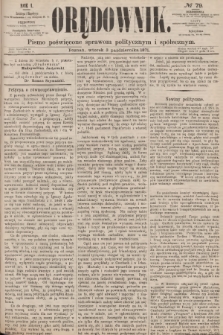 Orędownik : pismo poświęcone sprawom politycznym i społecznym. R.1, 1871, № 79