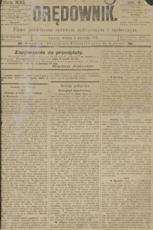 Orędownik : pismo poświęcone sprawom politycznym i spółecznym. R.21, 1891, nr 4