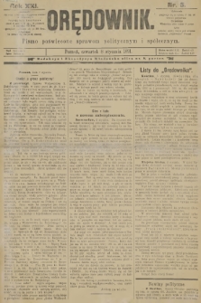 Orędownik : pismo poświęcone sprawom politycznym i spółecznym. R.21, 1891, nr 5