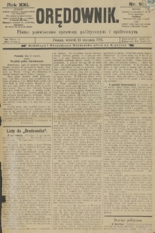 Orędownik : pismo poświęcone sprawom politycznym i spółecznym. R.21, 1891, nr 9