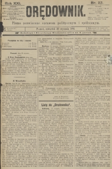 Orędownik : pismo poświęcone sprawom politycznym i spółecznym. R.21, 1891, nr 23