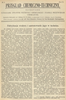 Przegląd Chemiczno-Techniczny : czasopismo poświęcone sprawom przemysłu chemicznego i handlu przetworami chemicznymi. R.2, 1913, №  3