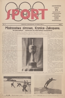 Sport. R.1, 1930, nr 4