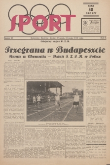 Sport : oficjalny organ P. Z. B. R.1, 1930, nr 15