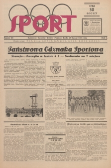 Sport : oficjalny organ: P. Z. B., P. Z. A., G. O. Z. L. A., Kr.-Śl. O. Z. N., G. O. Z. B., K. O. Z. P., G. O. Z. G. S. R.1, 1930, nr 26