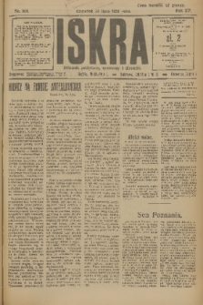 Iskra : dziennik polityczny, społeczny i literacki. R.15 (1924), nr 166