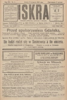 Iskra : dziennik polityczny, społeczny i literacki. R.16 (1925), nr 7