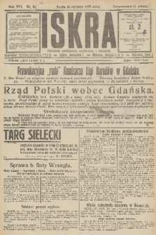 Iskra : dziennik polityczny, społeczny i literacki. R.16 (1925), nr 10