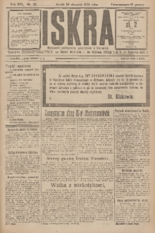 Iskra : dziennik polityczny, społeczny i literacki. R.16 (1925), nr 22
