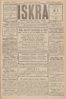 Iskra : dziennik polityczny, społeczny i literacki. R.16 (1925), nr 27