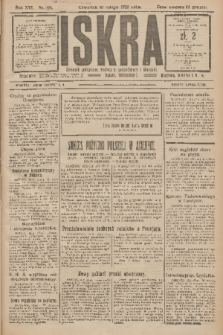 Iskra : dziennik polityczny, społeczny, gospodarczy i literacki. R.16 (1925), nr 40