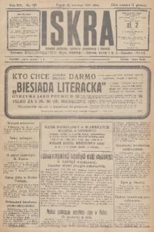 Iskra : dziennik polityczny, społeczny, gospodarczy i literacki. R.16 (1925), nr 143