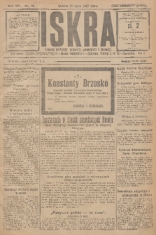 Iskra : dziennik polityczny, społeczny, gospodarczy i literacki. R.16 (1925), nr 161