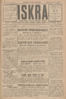 Iskra : dziennik polityczny, społeczny, gospodarczy i literacki. R.16 (1925), nr 171