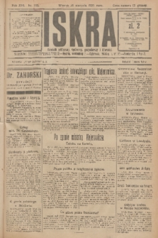 Iskra : dziennik polityczny, społeczny, gospodarczy i literacki. R.16 (1925), nr 192