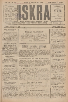 Iskra : dziennik polityczny, społeczny, gospodarczy i literacki. R.16 (1925), nr 195