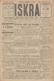 Iskra : dziennik polityczny, społeczny, gospodarczy i literacki. R.16 (1925), nr 200